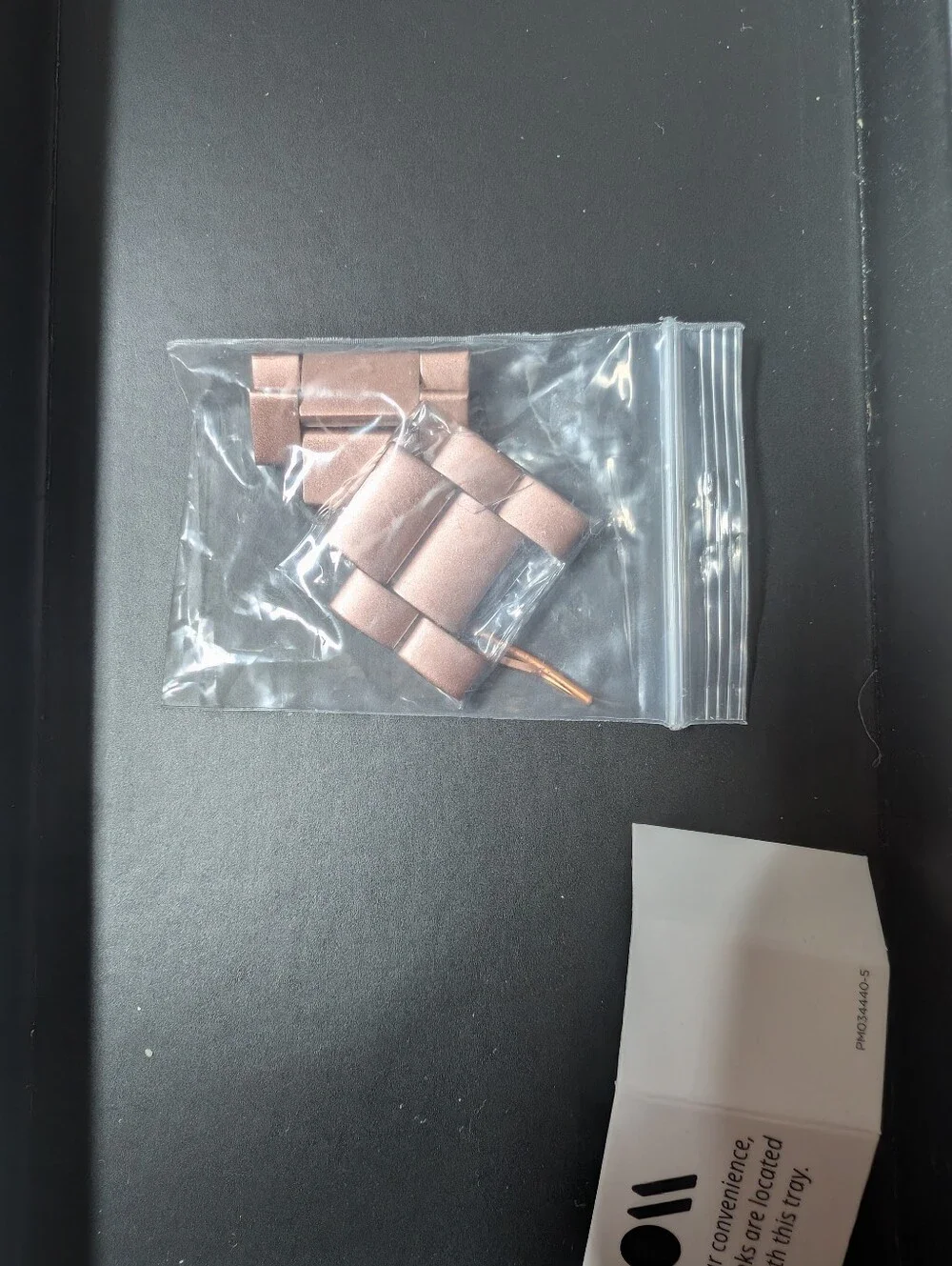 Metal Linked Watch Band - Rose Gold Tone
